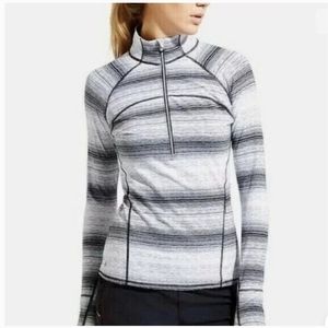 ATHLETA Running Wild Half Zip Pull over Shirt Top Size M